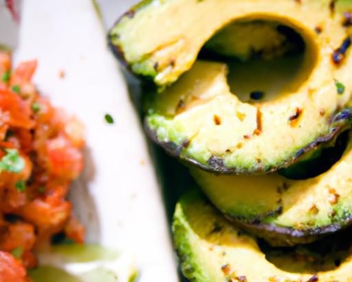 Savor the Flame: Grilled Avocado Halves with Zesty Salsa
