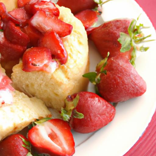 Wholesome Delight:⁣ Strawberry Shortcake with Less Sugar